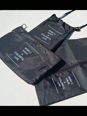 Amazon Black Men's Travel Organizer Pouches Set